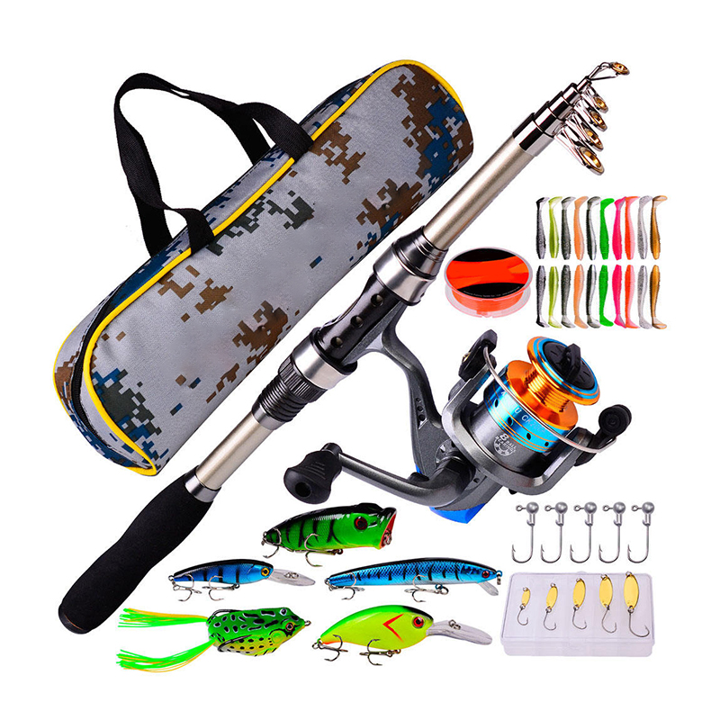 Fishing Rod Telescopic - 낚싯대와 릴 콤보 카본 파이버 텔레스코픽