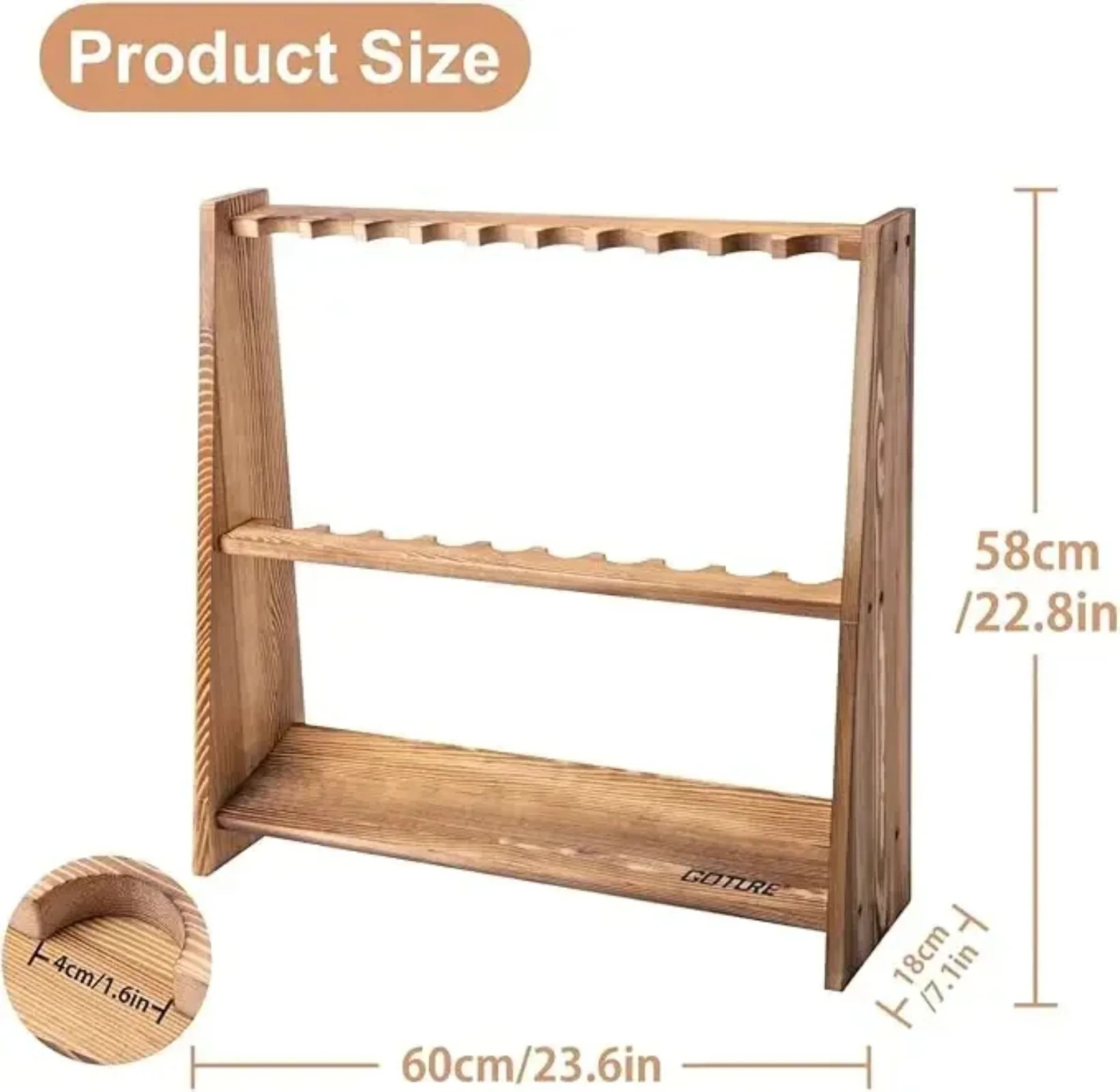 고투어 10슬롯 탄화소나무 낚싯대 플로어 랙 간편 조립 - Fishing Rod Rack 리뷰 및 가격