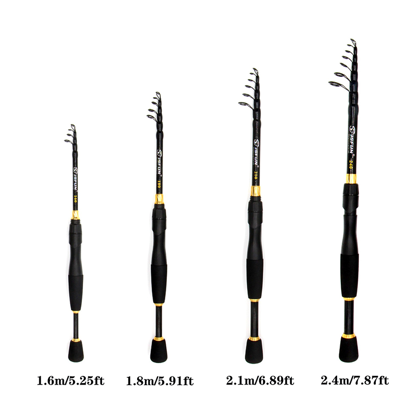 JSFUN 텔레스코픽 낚싯대 초경량 스피닝 낚싯대 탄소 - Fishing Rod Carbon Fiber 리뷰 및 가격