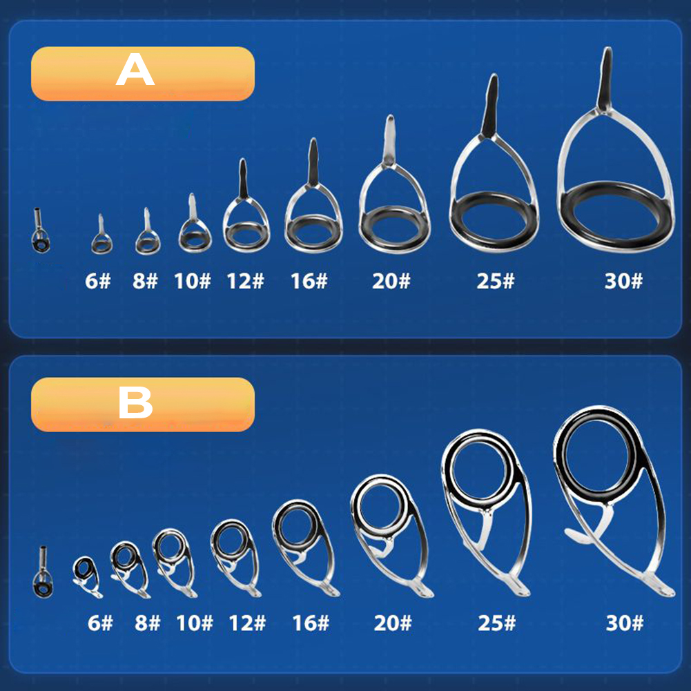 9 Pcs 낚싯대 가이드 세라믹 링 교체 낚싯대 탑 링 - Fishing Rod Guide Replacement 리뷰 및 가격